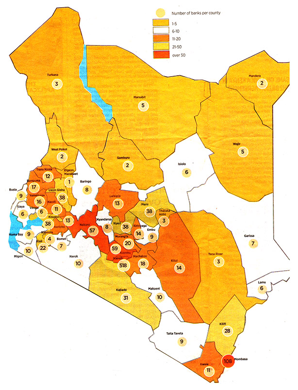 Map of Counties of Kenya